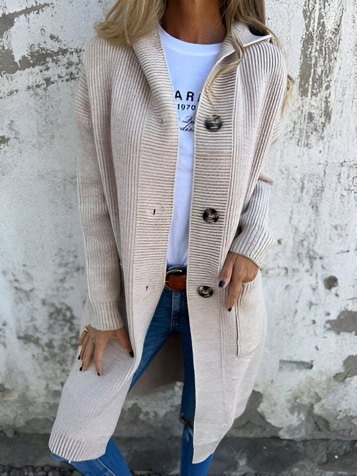 Céphise – Long cardigan élégant