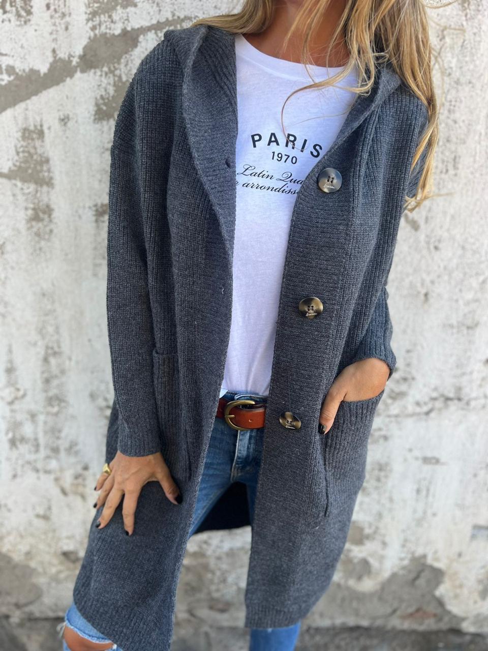 Céphise – Long cardigan élégant