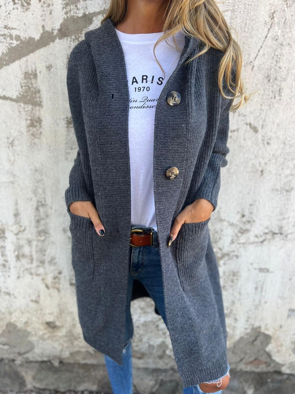 Céphise – Long cardigan élégant