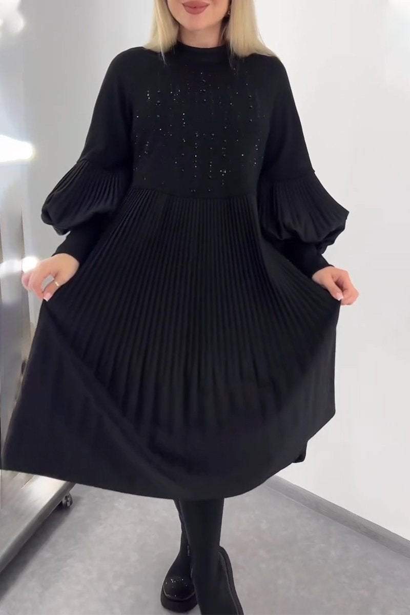 Clothilde - Robe plissée élégante