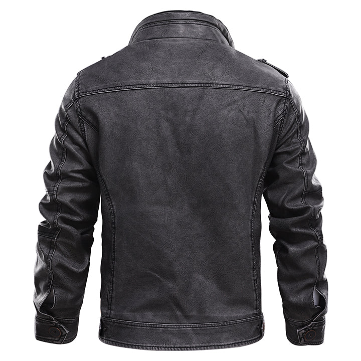 Élie – Veste en cuir badass et imperméable
