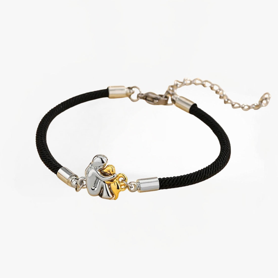 Plume – Bracelet à cordon avec icône de chien