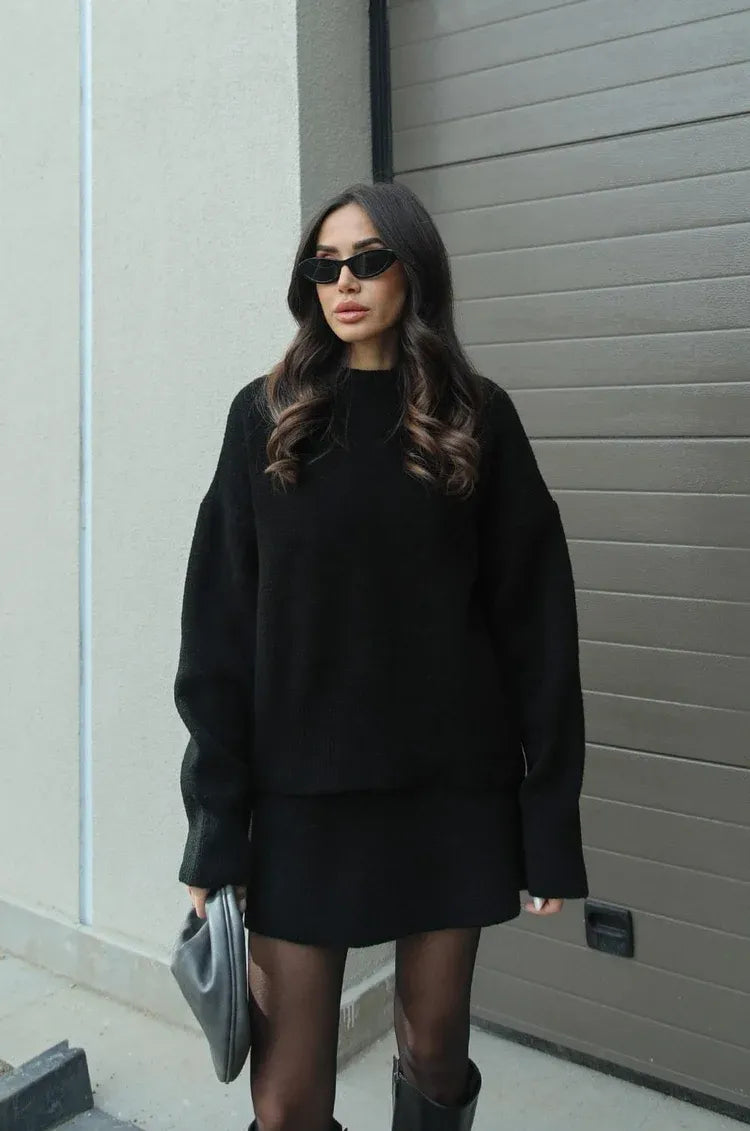 Yvette - Tailleur jupe en tricot avec élégance et confort