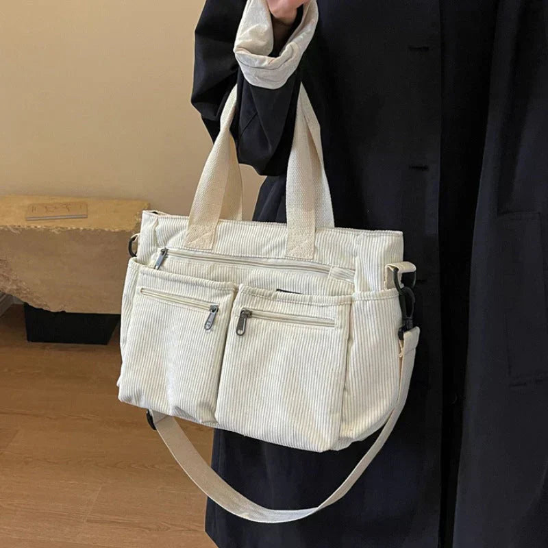 Josette - Sac fourre-tout en velours côtelé