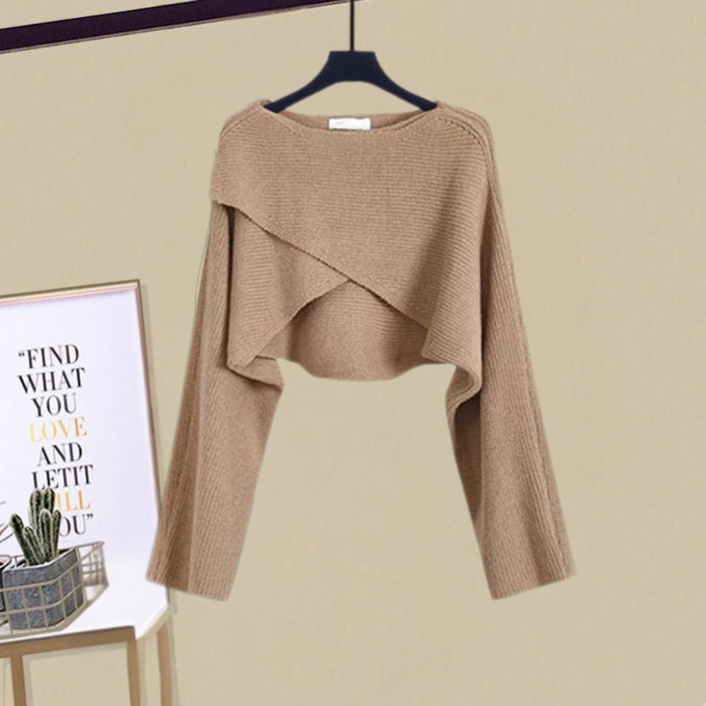 Ysaline - Ensemble élégant robe et pull ajusté