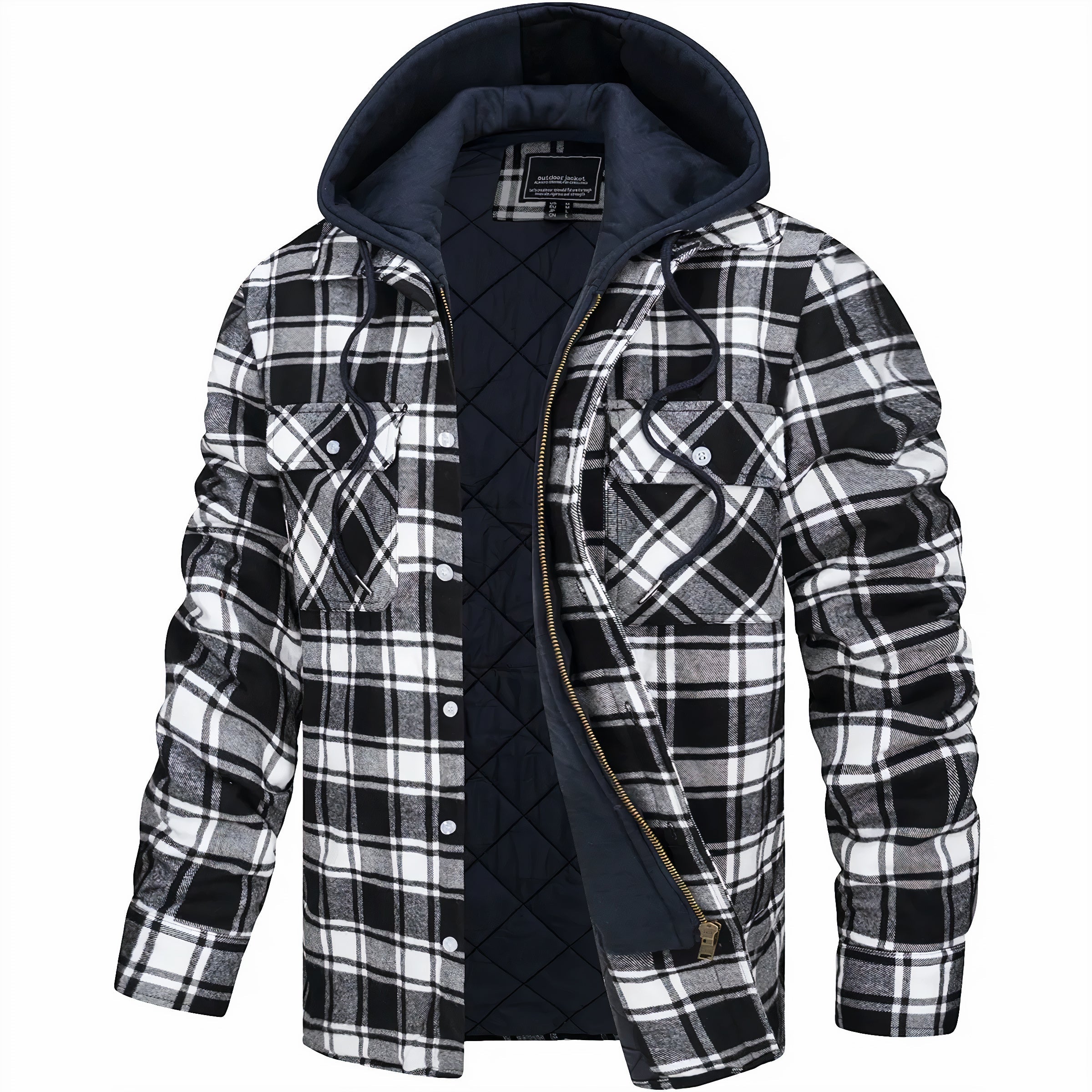 Gaspard – Veste à carreaux zippée