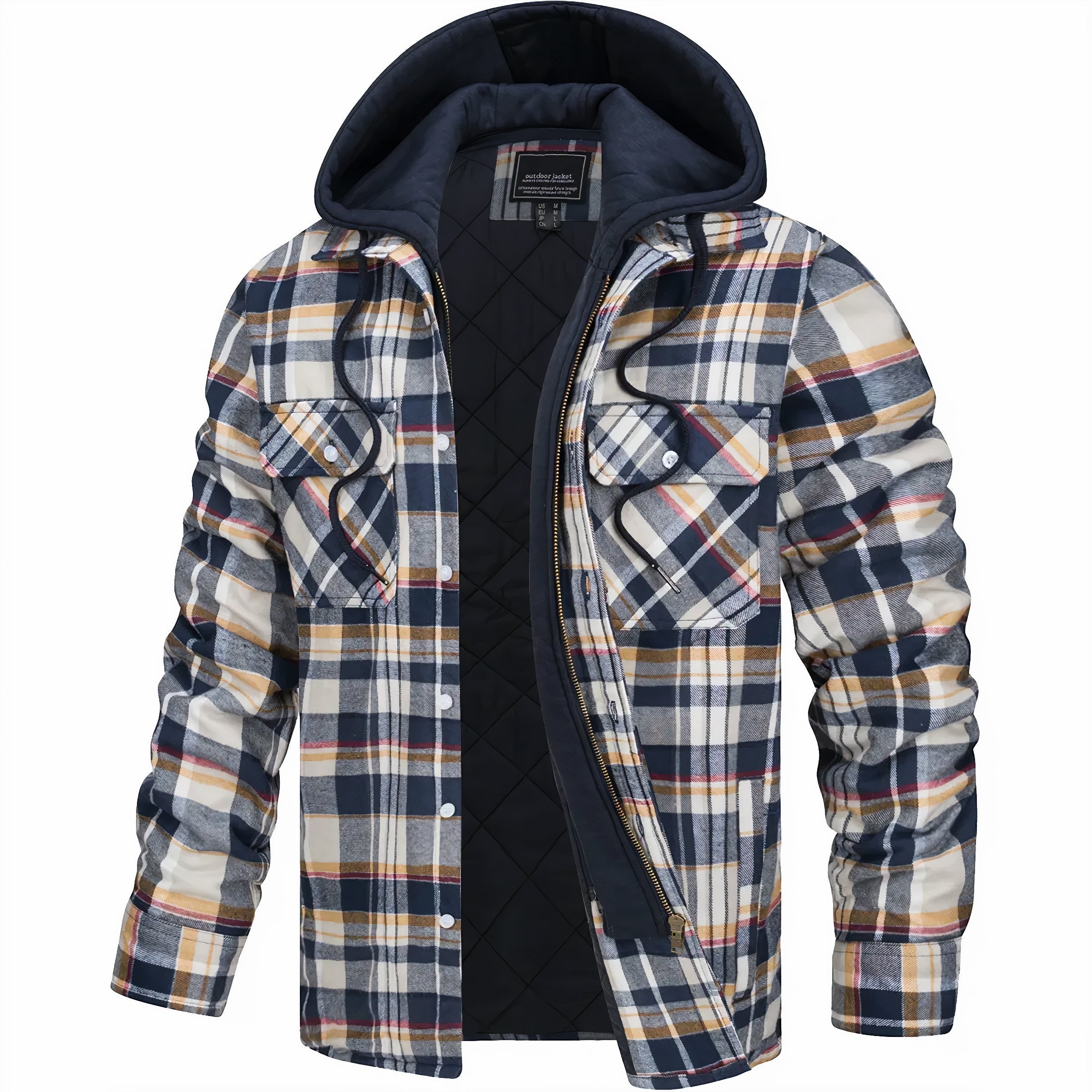 Gaspard – Veste à carreaux zippée